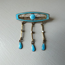 Antique Guilloche Enamel