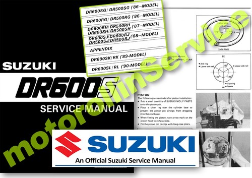 Suzuki dr600s dr500s service - dr600s,