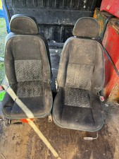 MGF Front Seats Black / Green 
