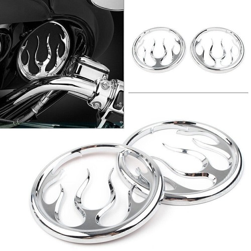 Chrome flame speaker grill - speaker,