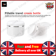 White Travel Sample Pots Jars