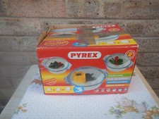 VINTAGE SET OF 3 GLASS PYREX