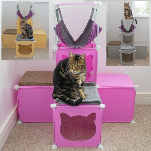 Modular cat cube play house - cube,
