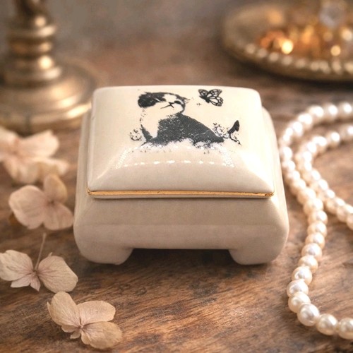 Vintage japan porcelain kitten - vintage,