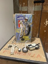 Evel Knievel Stunt Cycle Toy Action Figure Motorcycle Racing  Famous Daredevil