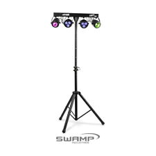 MAX PartyBar Complete DJ Lighting Set 2x Par Cans 2x Jellymoon RGBW DMX Stand