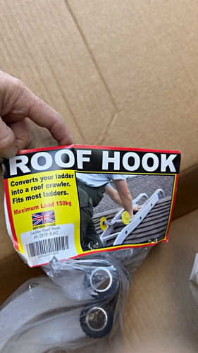 Roof hook ladder accessory - roof,