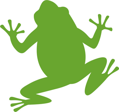 Tree frog decal sticker - frog, car