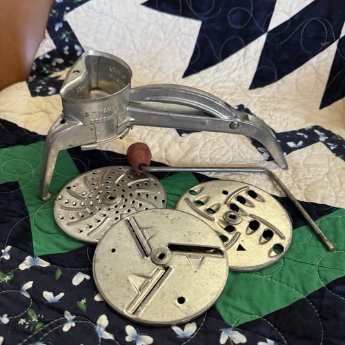 Vtg mouli julienne disc hand - disc,