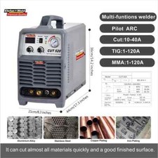 Elefan Weld CT520 40 amp Plasma Cutter, 120Amp TIG/Stick Welder 3-in-1 Machine.