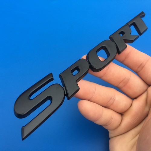 Black car metal sport - 3d, logo