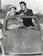 Vtg RARE B&W Portrait of ELVIS