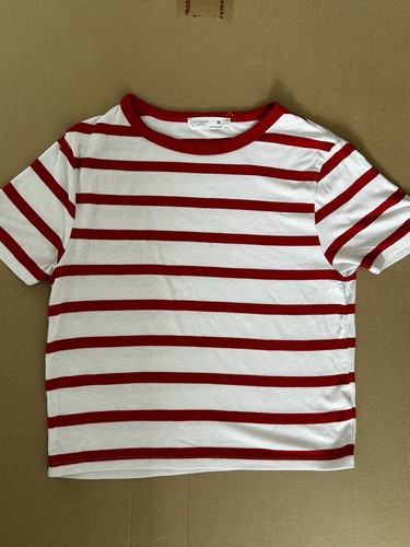 Red and white striped - and,