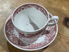 Vintage Royal Tudor Ware cup & saucer Olde England, country scenes