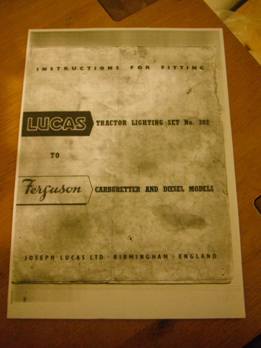 Ferguson tractor lucas - ferguson, 20