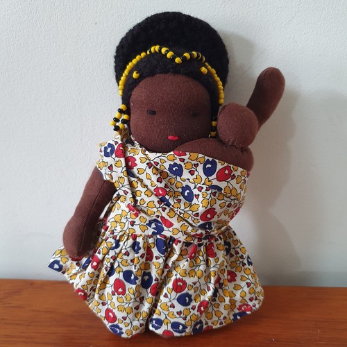 Monte azul waldorf mother doll - azul,