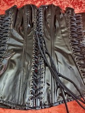 Ann Summers Black PVC Lace Up