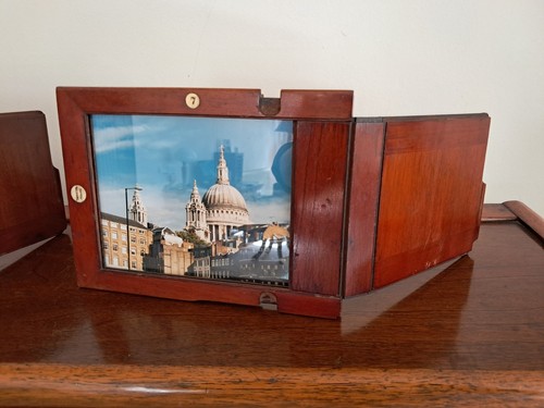Antique mahogany photo frames - antique,