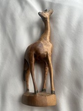 Hand Carved Wooden Giraffe