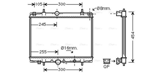 Ava coolant radiator pea2200 - ava,