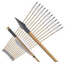 Archery 33"  Wooden Arrows