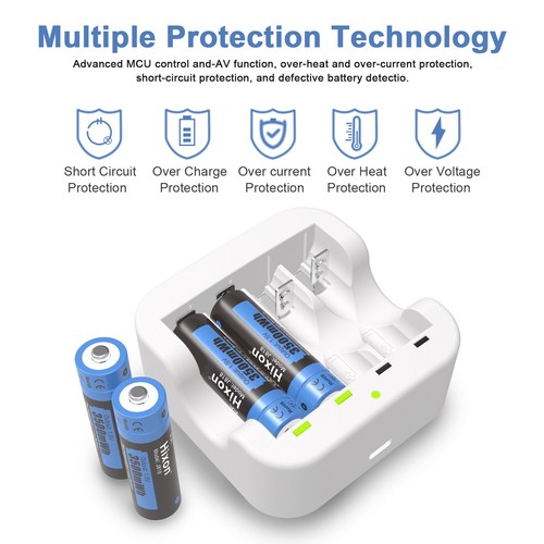 Rechargeable aa lithium - rechargeable, 1.5v