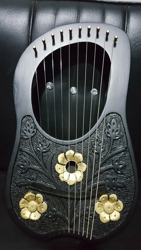New lyre harp - new, wood