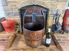 Antique Wooden Rice Bucket /