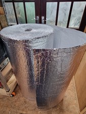 1.2m Wide x 5m Silver Multi-purpose Aluminium Bubble Insulation Foil Loft Van