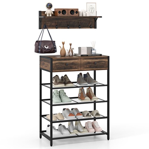 Coat rack shoe stand - rack,