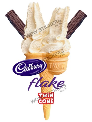 Ice cream van - sticker, cadbury