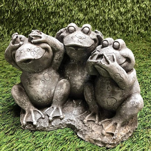 Concrete frog garden - concrete, ornament