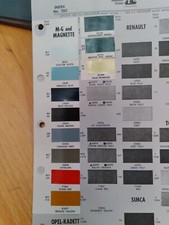 1970 MG & MAGNETTE PAINT CHIP