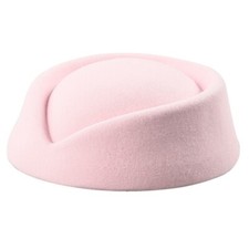 Stewardess Pillbox Hat Teardrop Fascinator Base Multi-color for Live-streaming