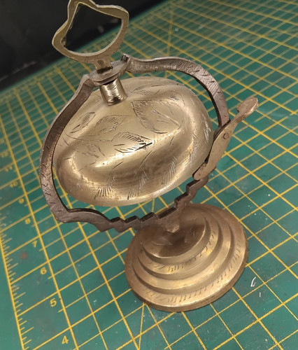Vintage etched brass - vintage, desk