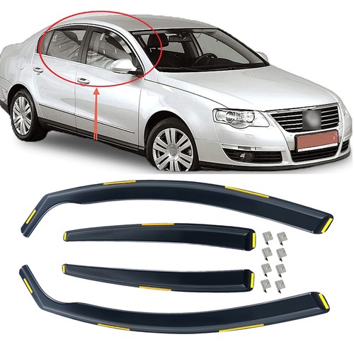 4pcs wind deflectors - deflectors, +