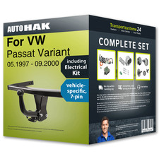 Towbar fixed for VW Passat Variant 97-00 + 7pin spec. electrical-kit NEW