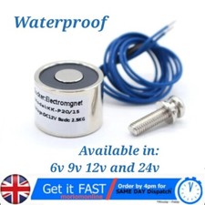 6v-24v DC WATERPROOF 25N 2.5KG Electric Magnet Electromagnet Solenoid Lift coil