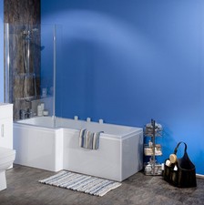 L Shape Square Shower Bath Tub
