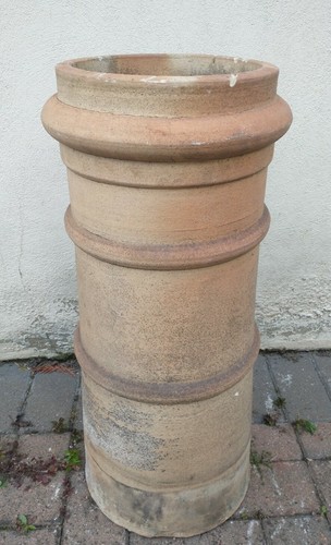 Old vintage chimney pot - vintage, beige