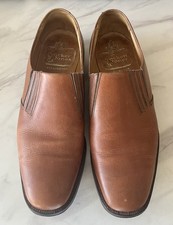 Crockett & Jones “Burlington” Brown Leather Loafers - Size UK 7E