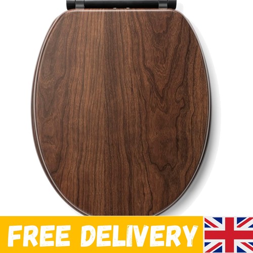 Luxury wooden toilet - wooden, seat