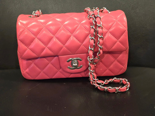 Chanel mini classic flap - flap, pink