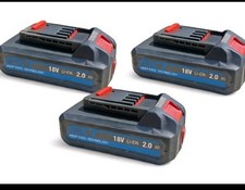 3x Erbauer EXT 18V 2Ah Li-ion