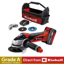 Einhell Cordless Angle Grinder 115mm 18V With Battery Charger Kit Refurb GRADE A
