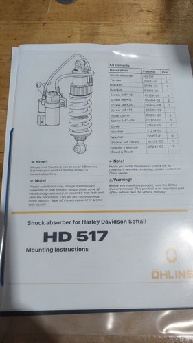 Ohlins 517 shock - hd,