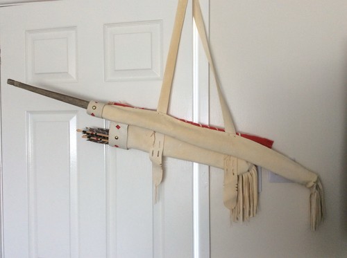 American indian quiver bow - american,