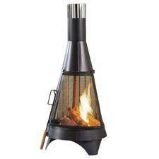 STEEL CHIMINEA GARDEN PATIO