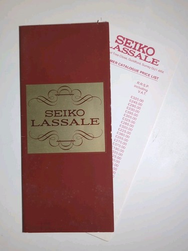 Seiko lassale catalogue and - seiko,