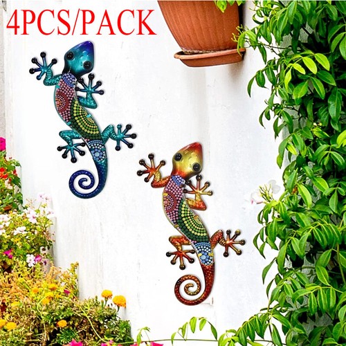 Colourful gecko acrylic - 4x,